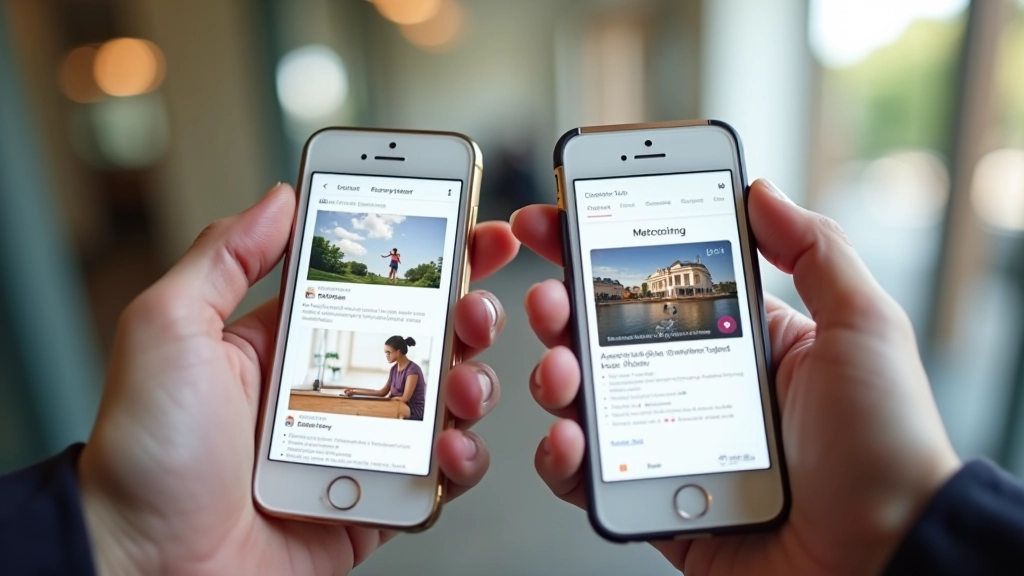 Vergleich: Linke Seite zeigt erfolgreiche Carousel-Implementierung, rechte Seite zeigt fehlerhaftes Carousel mit zu vielen Slides