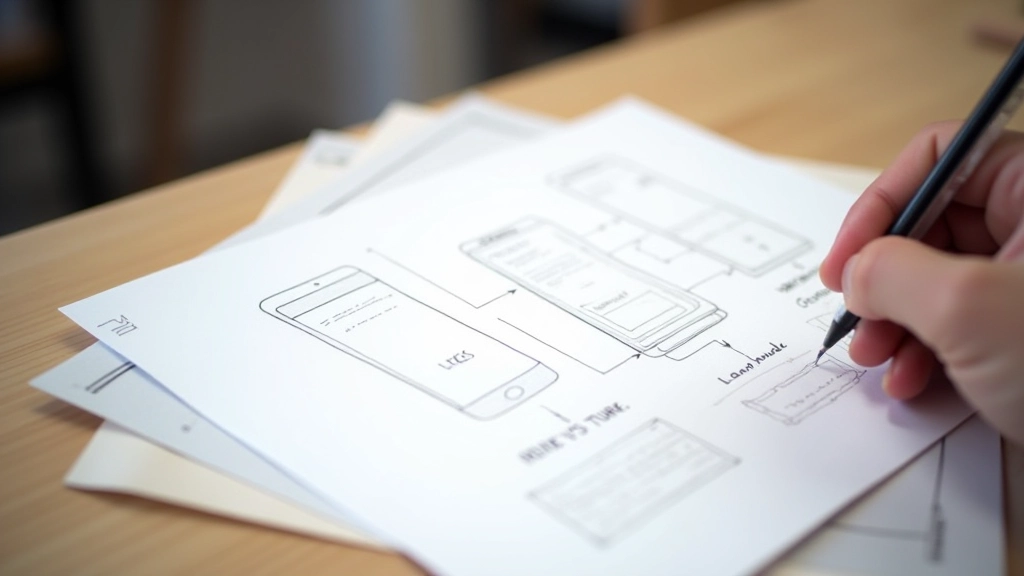 Wireframe einer mobilen Onboarding-Sequenz mit progressiver Offenlegung von Features